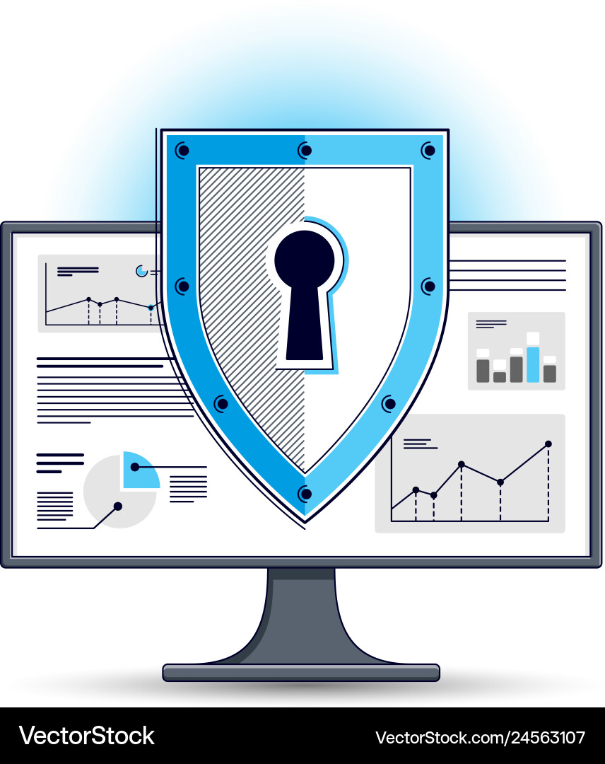 Data Security Shield vector image