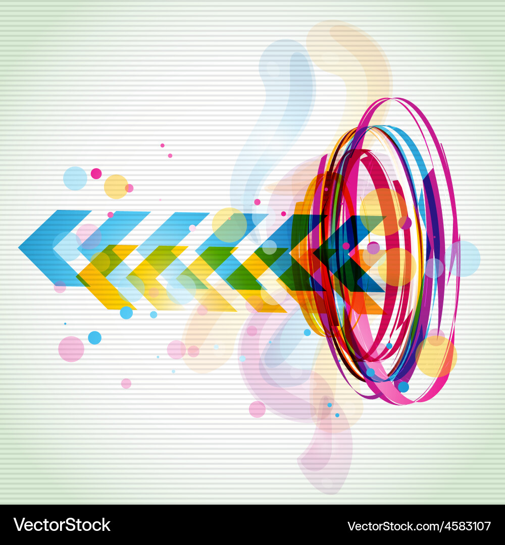 Dynamic Radial Lines vector image