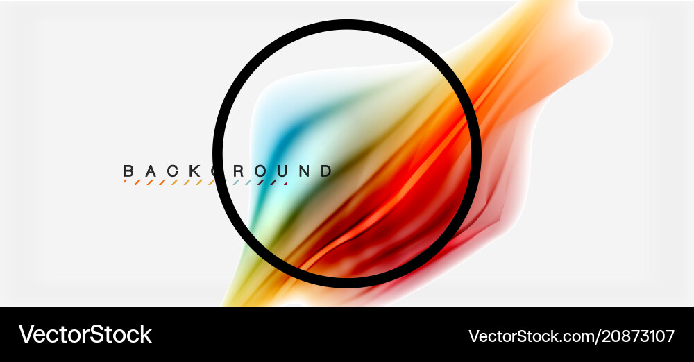 Fluid Color Waves Abstract Background Vector Image