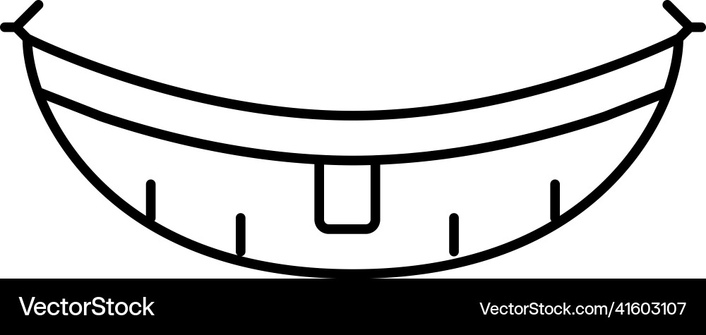 Hammock for resting line icon Vector Image