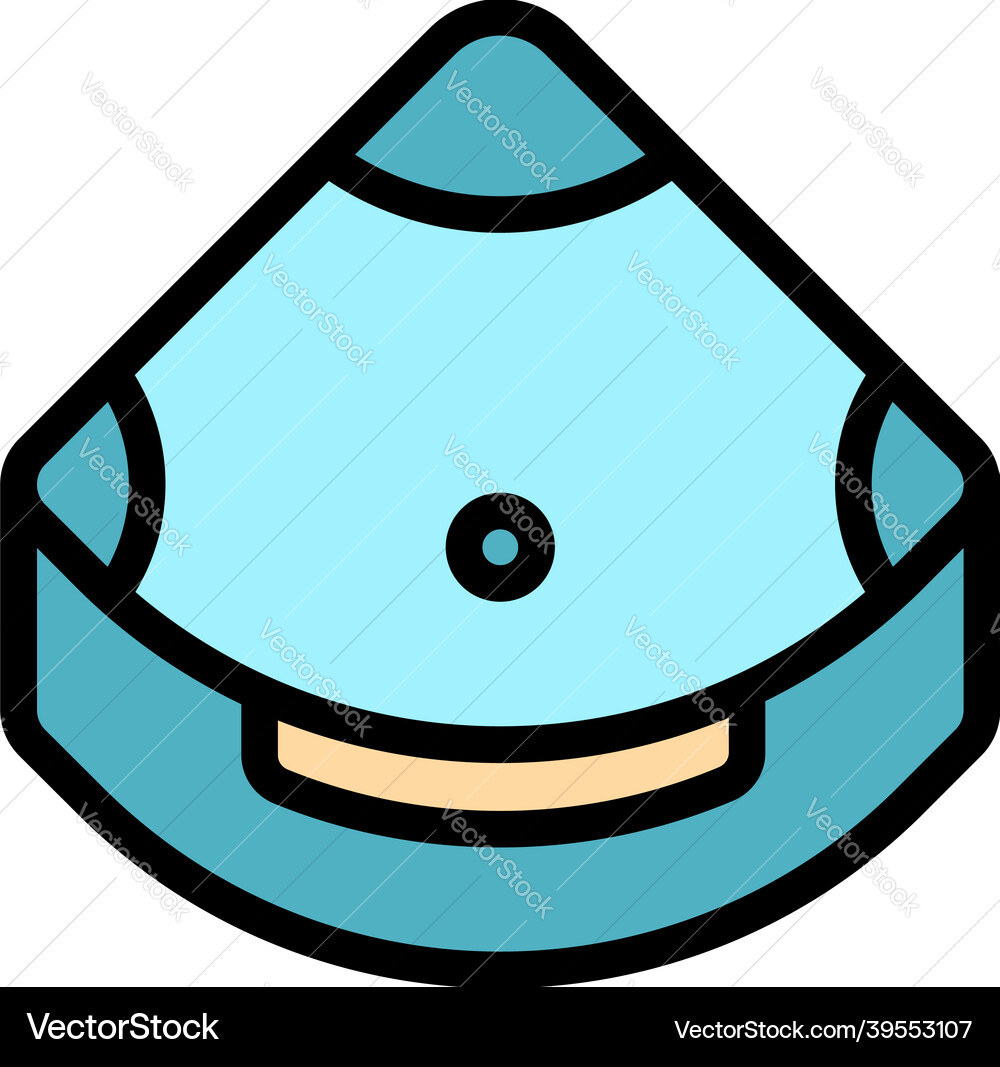 Jacuzzi tub icon color outline Jacuzzi tub icon color outline vector image