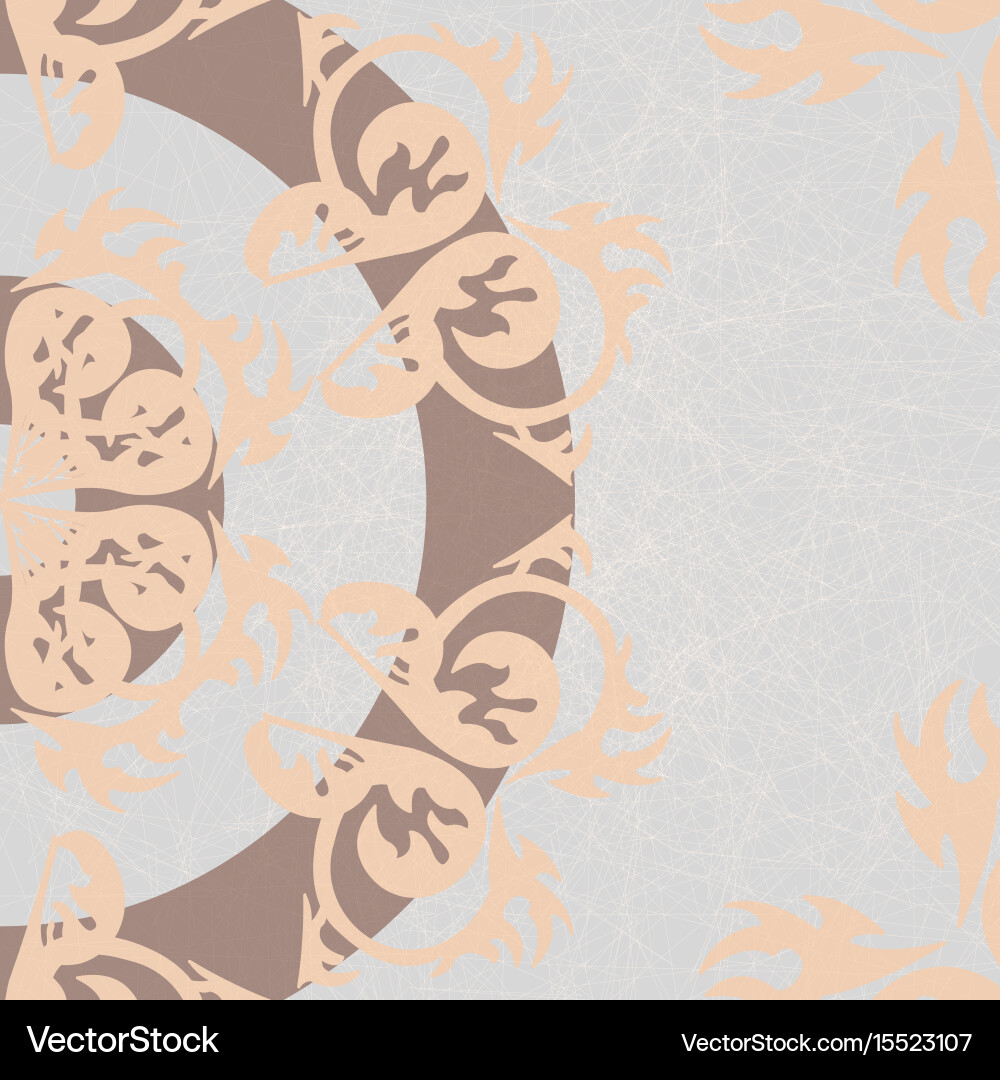 Old round pattern vector image