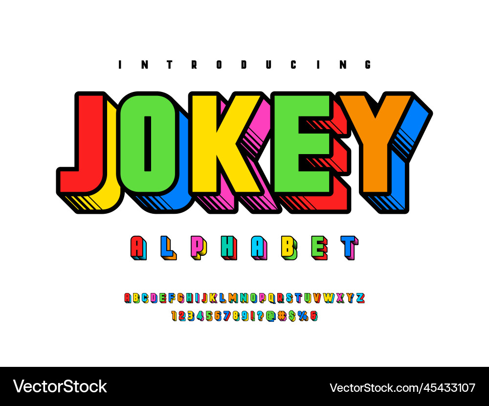 Playful Alphabet Set Vector Image