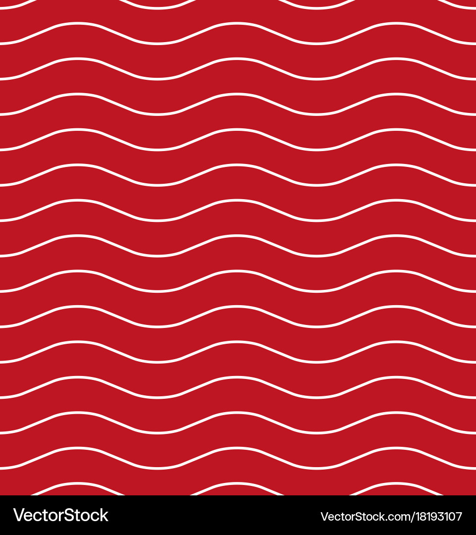 Red Wavy Line Pattern vector image