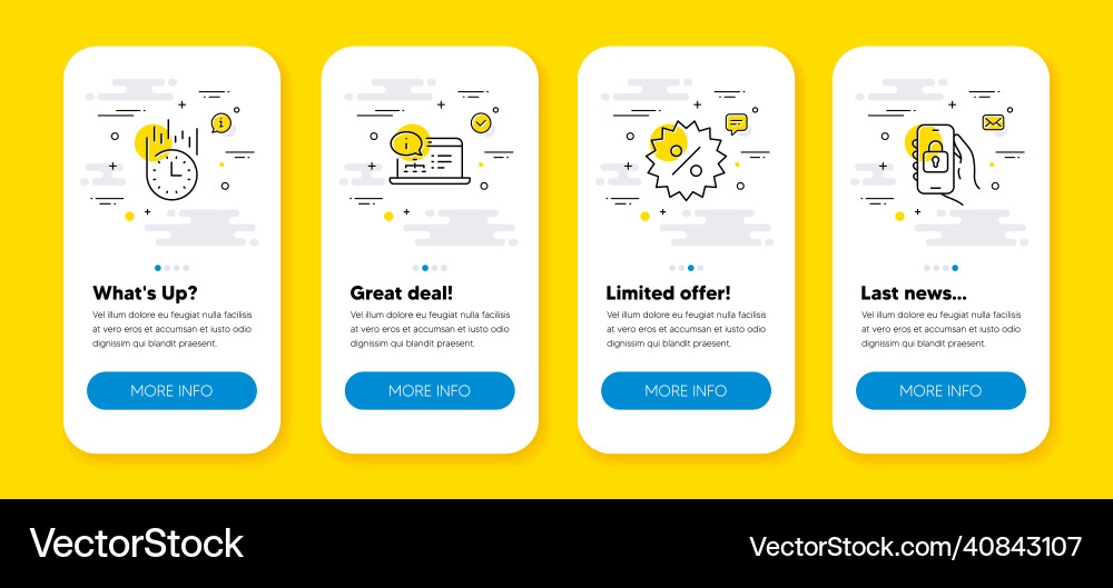 Set of fast delivery online documentation Set of fast delivery online documentation vector image