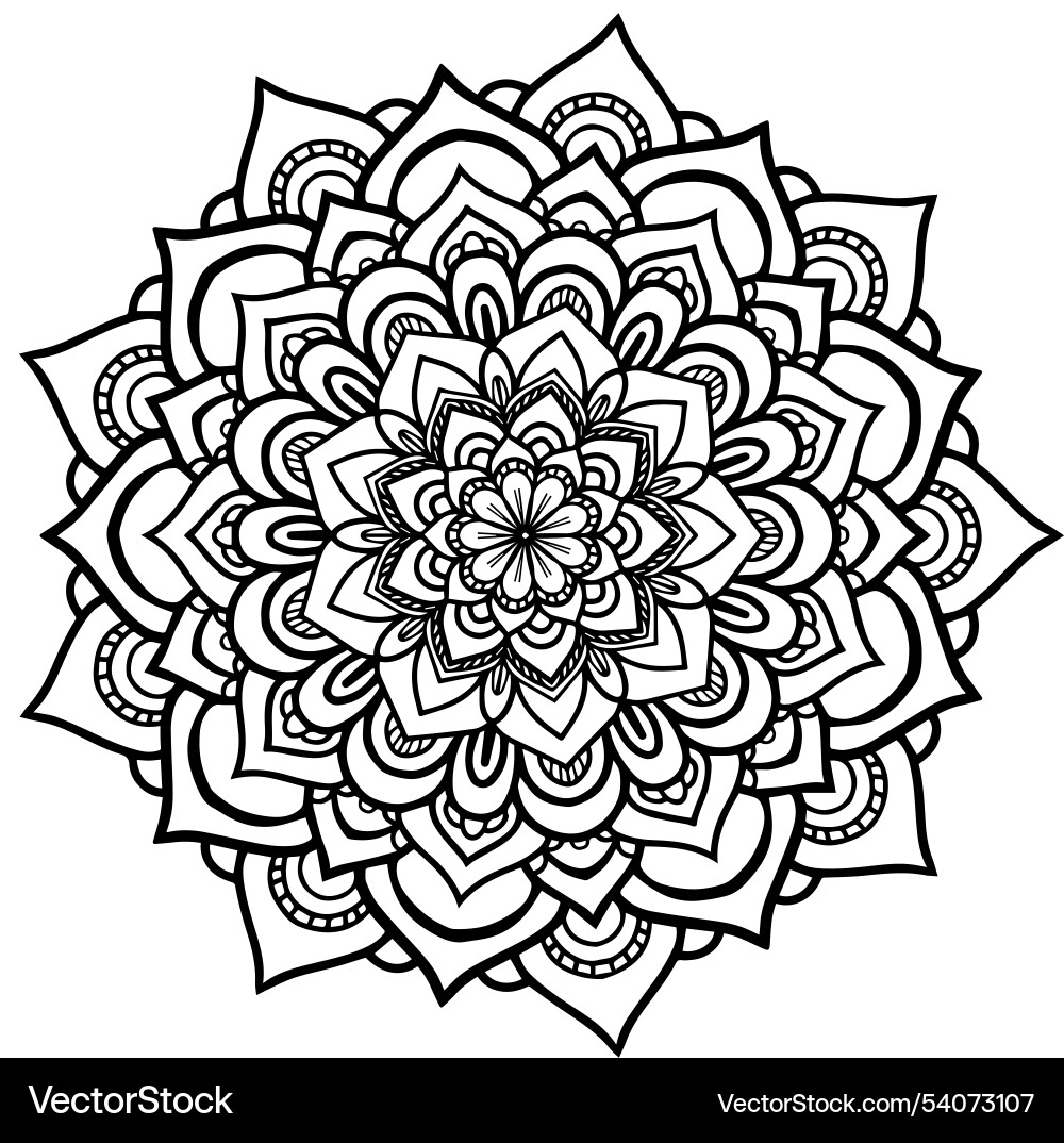 This is the circular pattern in form of mandala vector image