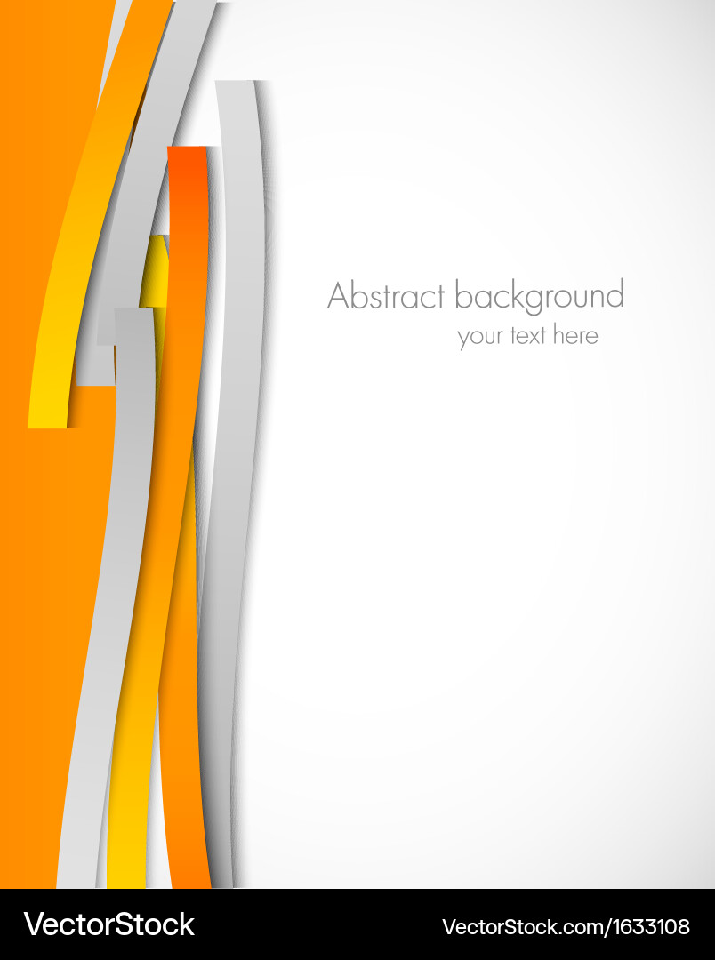 Abstract background with orange lines vector image