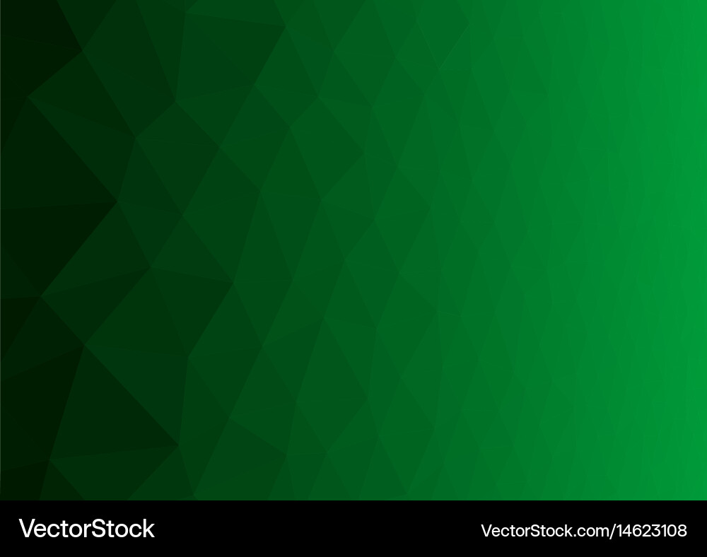 Abstract green background with poligonal elements Vector Image
