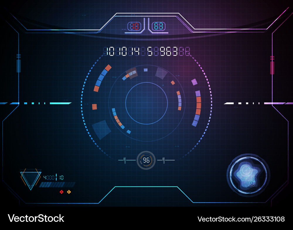 Digital Data Technology Background Vector Image