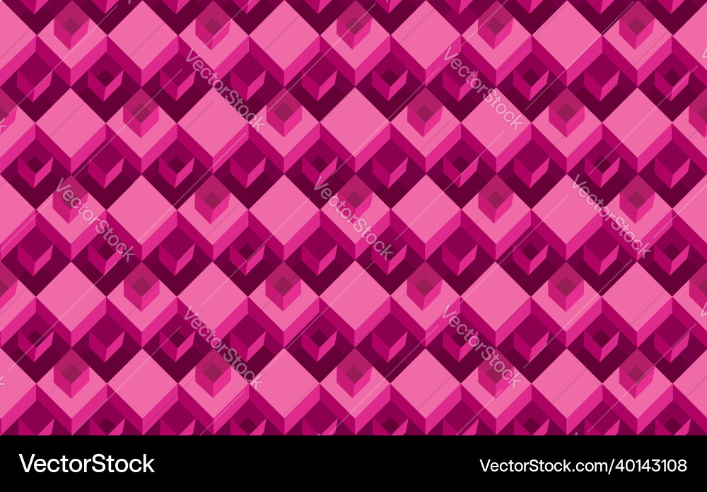Geometric seamless pattern with three-dimensional Geometric seamless pattern with three-dimensional vector image