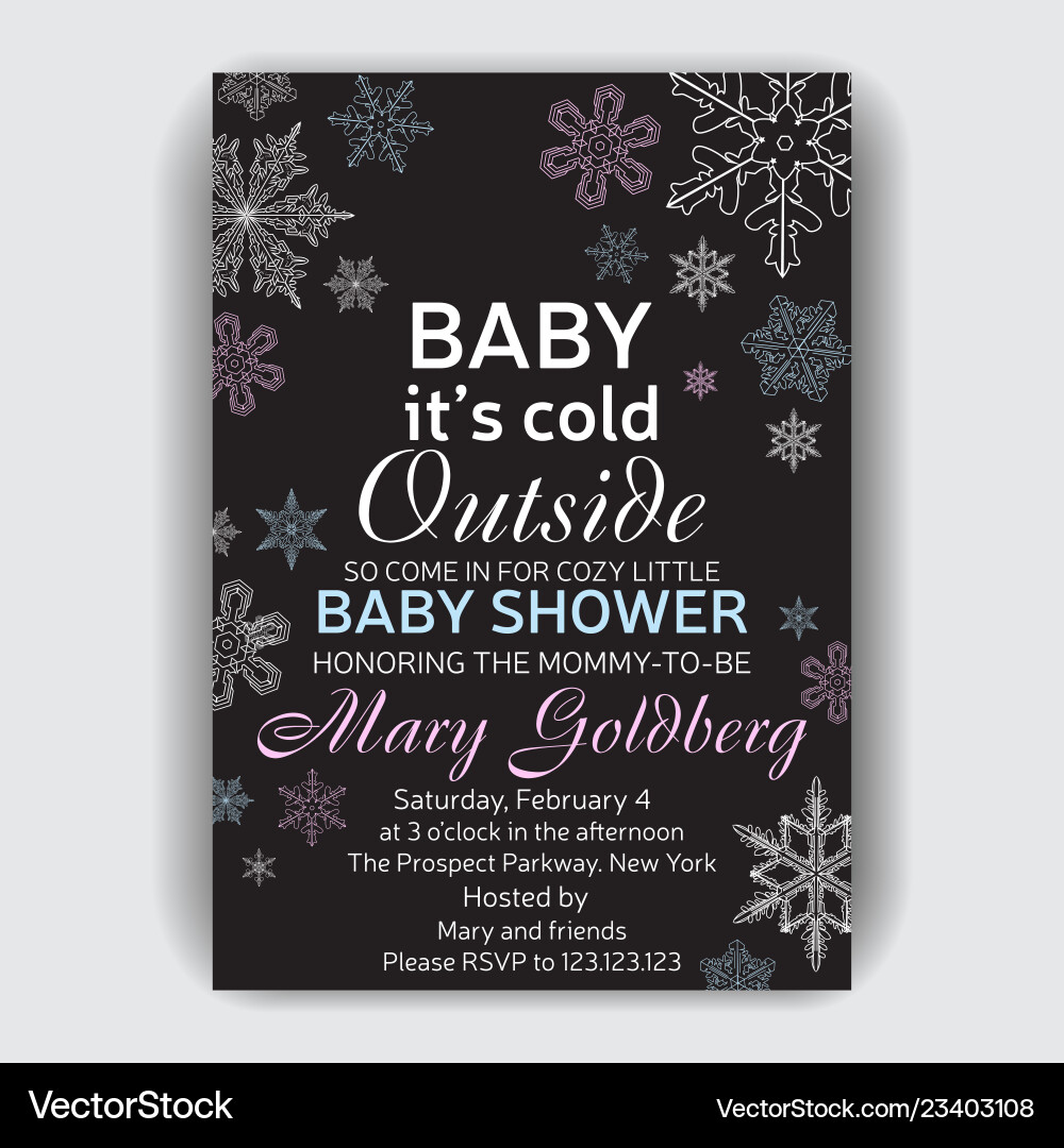Invitation card for baby shower Invitation card for baby shower Vector Image