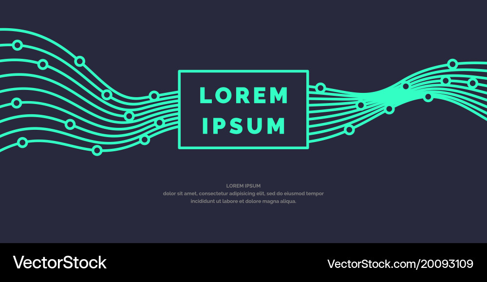 Abstract background with dynamic waves vector image