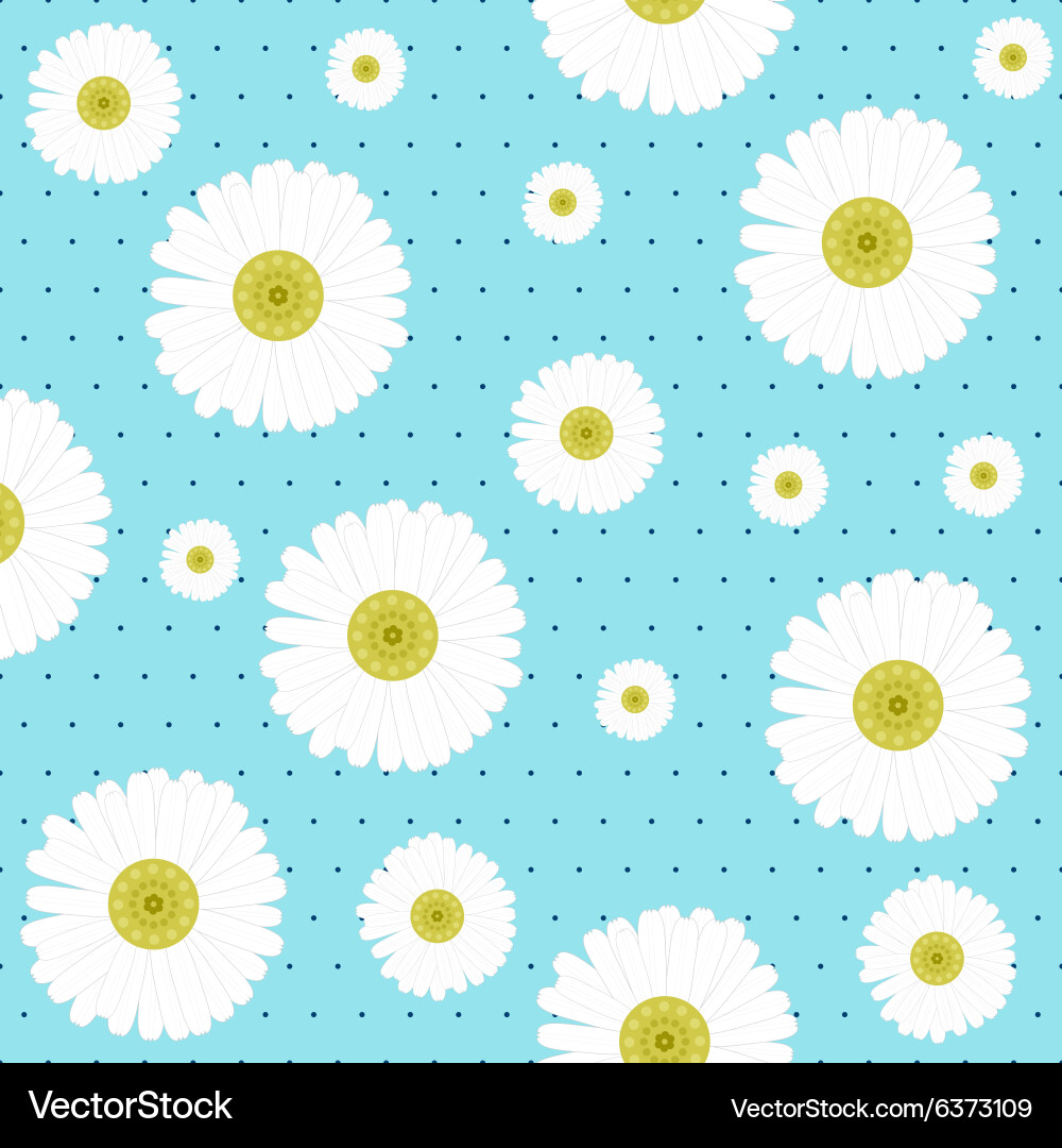 Chamomile seamless pattern Vector Image