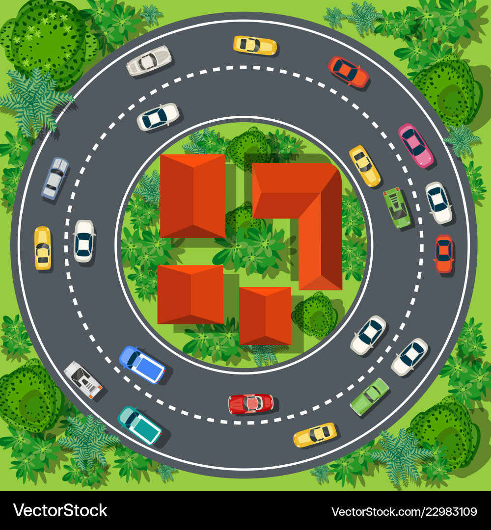 Top view from above Vector Image