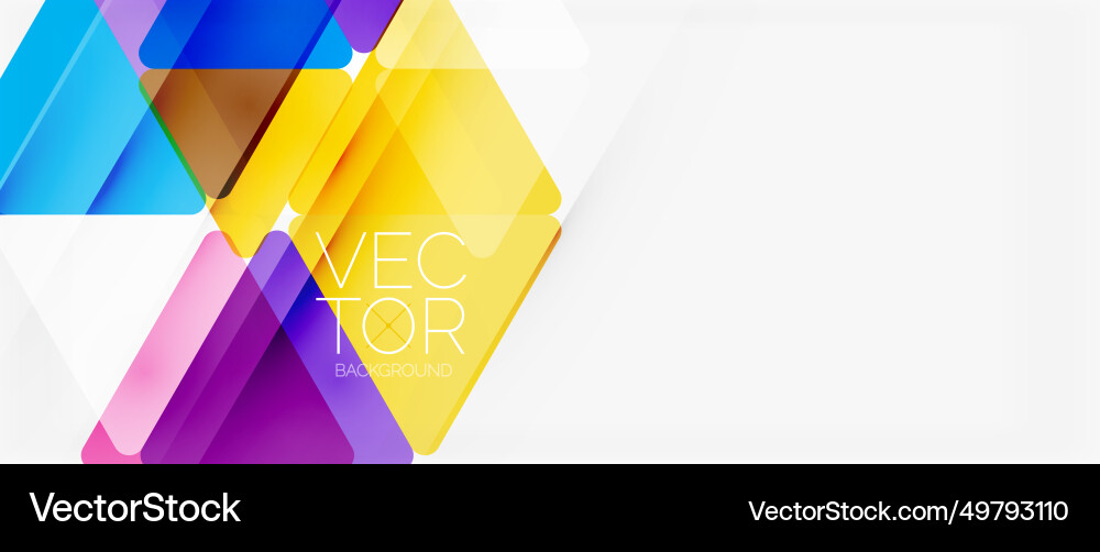 Abstract background color transparent triangles Abstract background color transparent triangles Vector Image