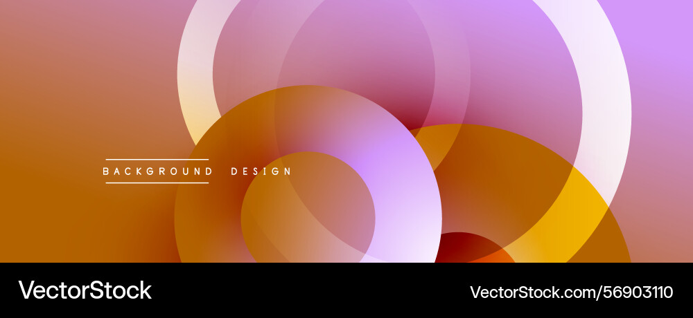 Abstract design features overlapping circles warm Abstract design features overlapping circles warm vector image