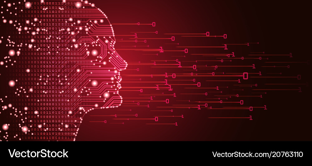 Big data and artificial intelligence concept Big data and artificial intelligence concept Vector Image