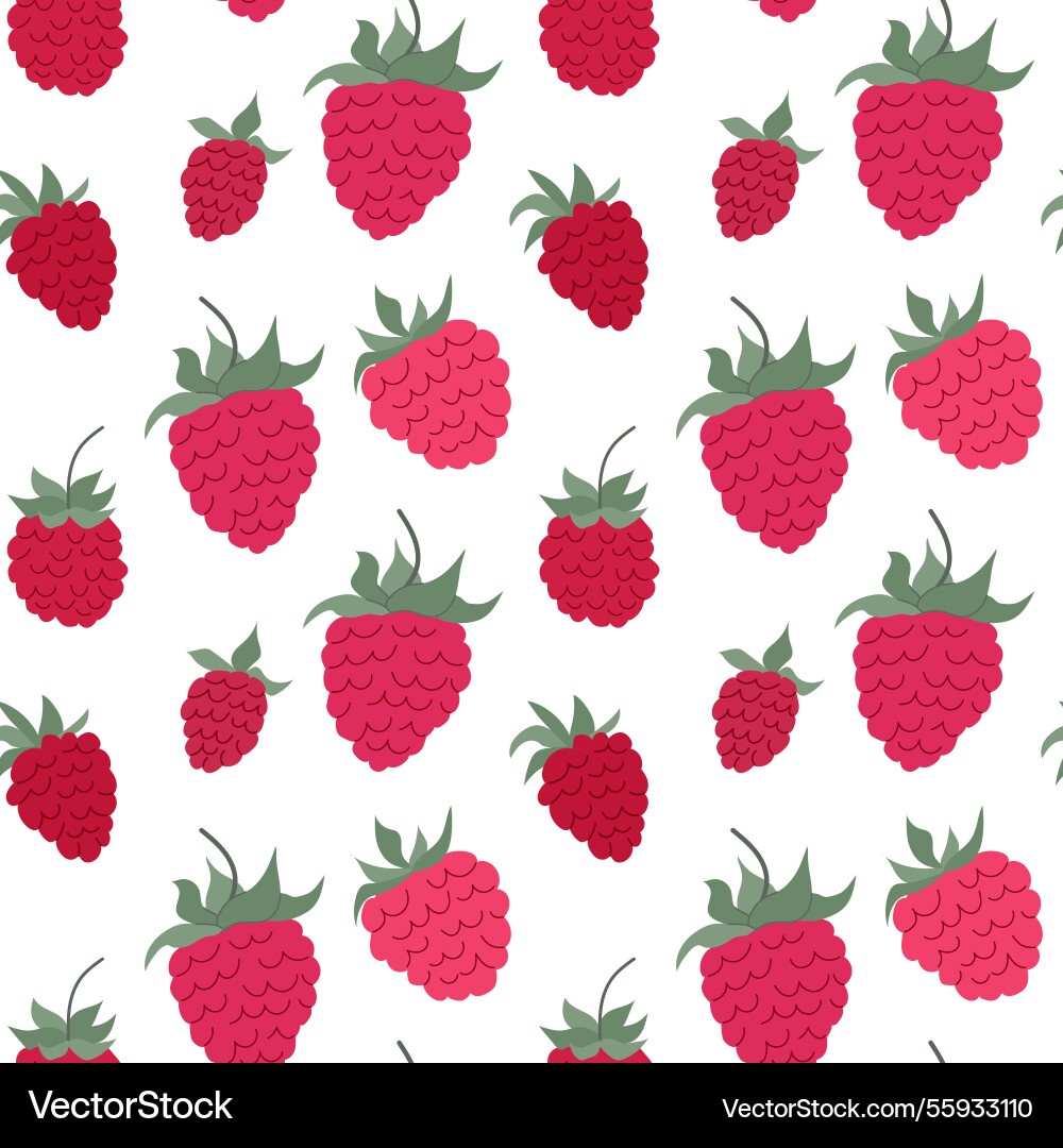 Bright berry pattern featuring assorted vector image