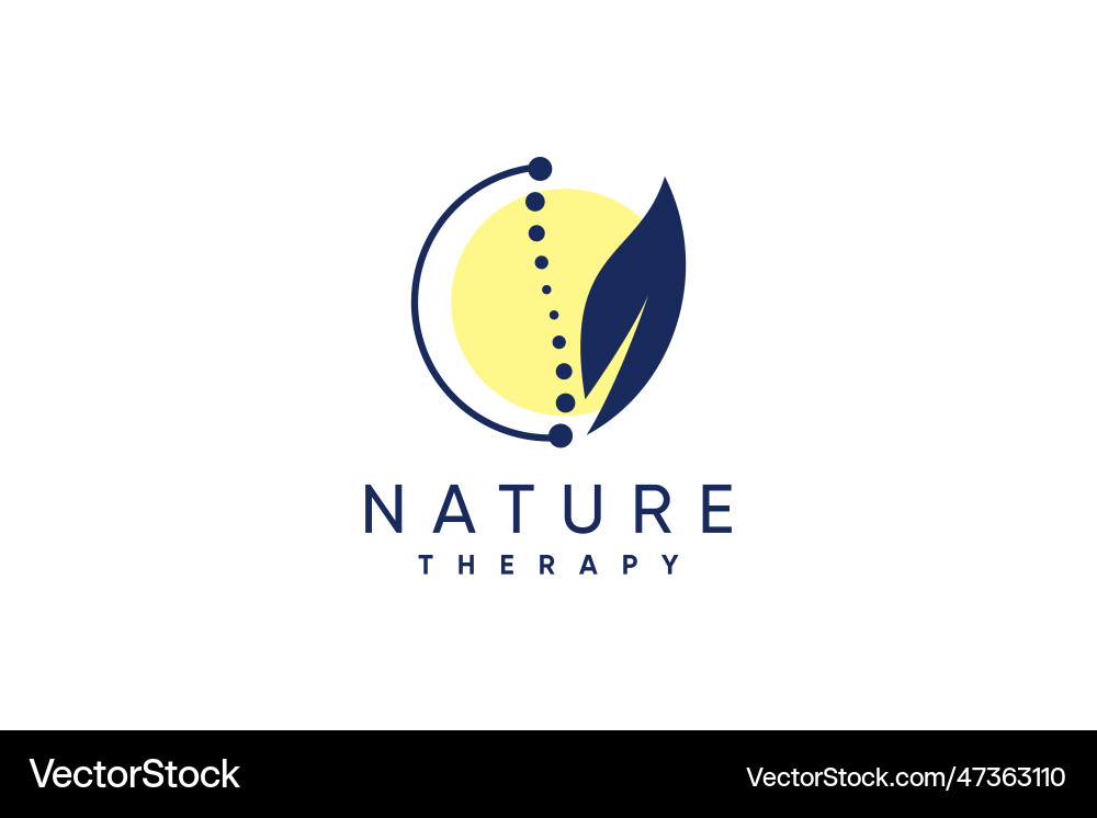 Chiropractic logo with creative design concept Chiropractic logo with creative design concept vector image