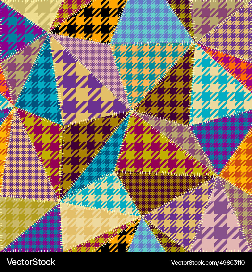 Geometric abstract pattern intersection patchwork Geometric abstract pattern intersection patchwork vector image