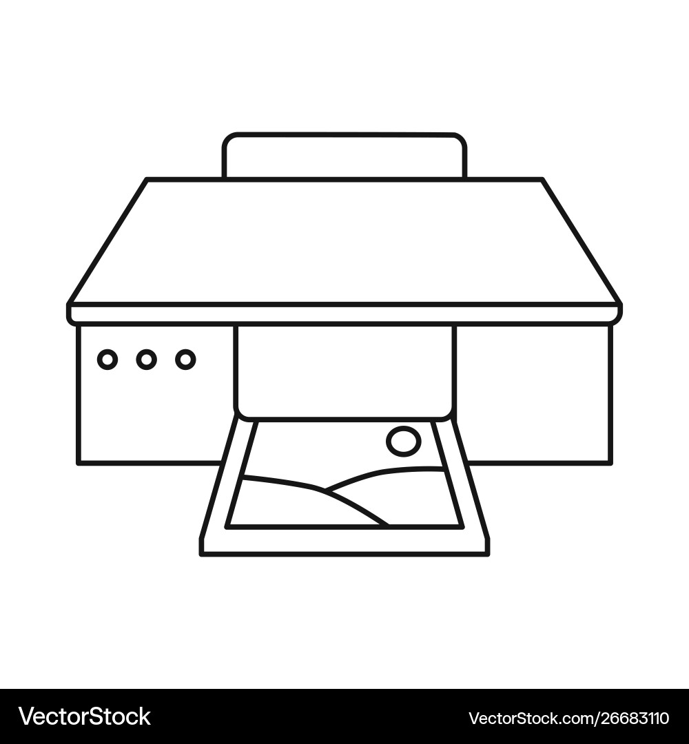 Isolated object xerox and machine icon set Vector Image