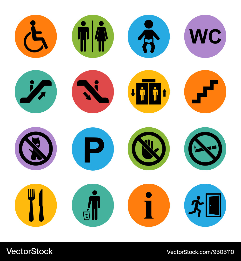 Public Icons - Basic Set vector image
