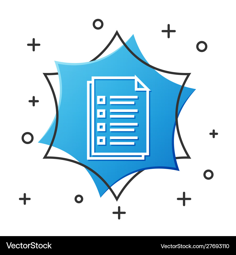 White line file document icon isolated on White line file document icon isolated on Vector Image