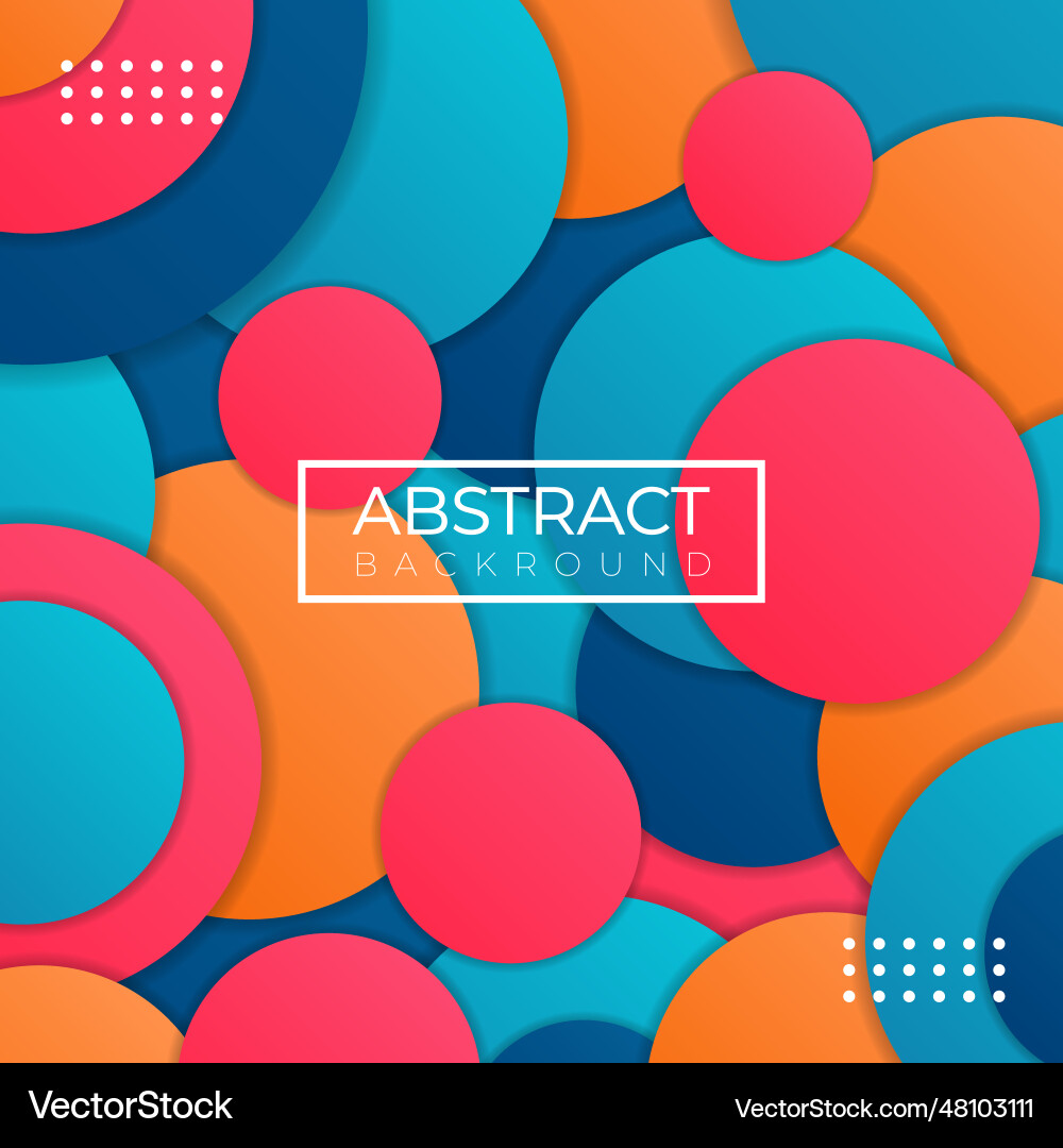 Abstract colourful circle Vector Image