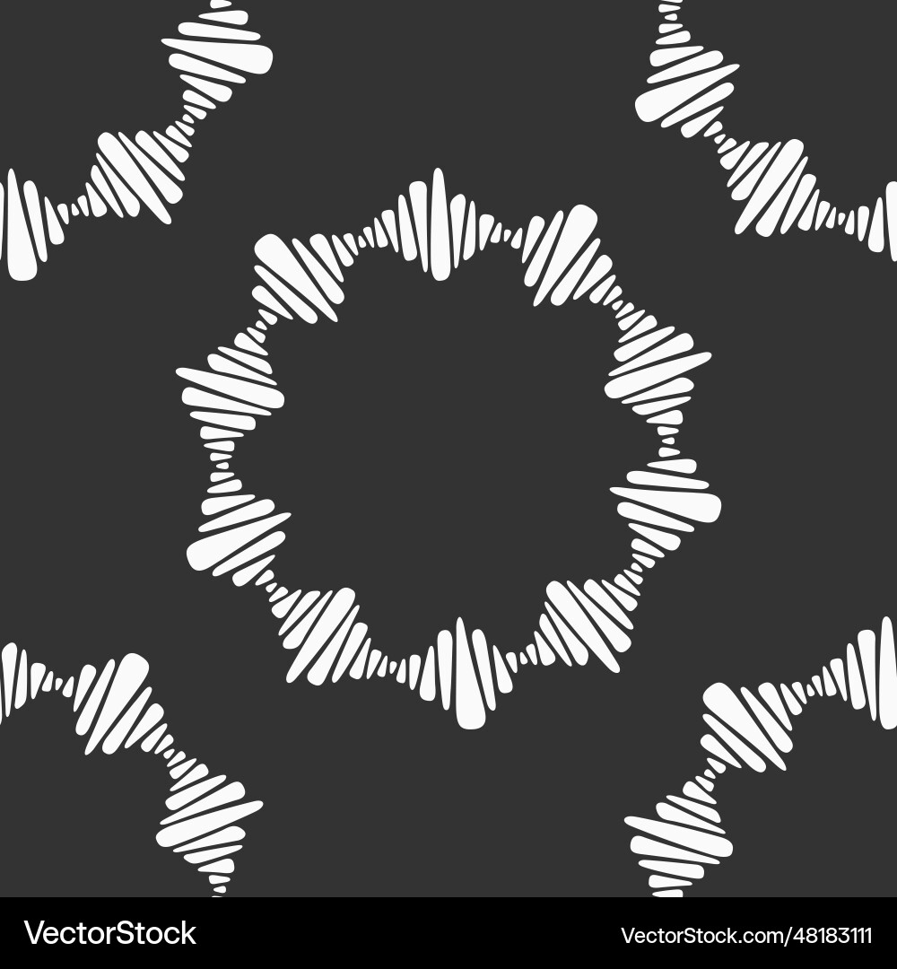 Abstract seamless pattern with circular vector image