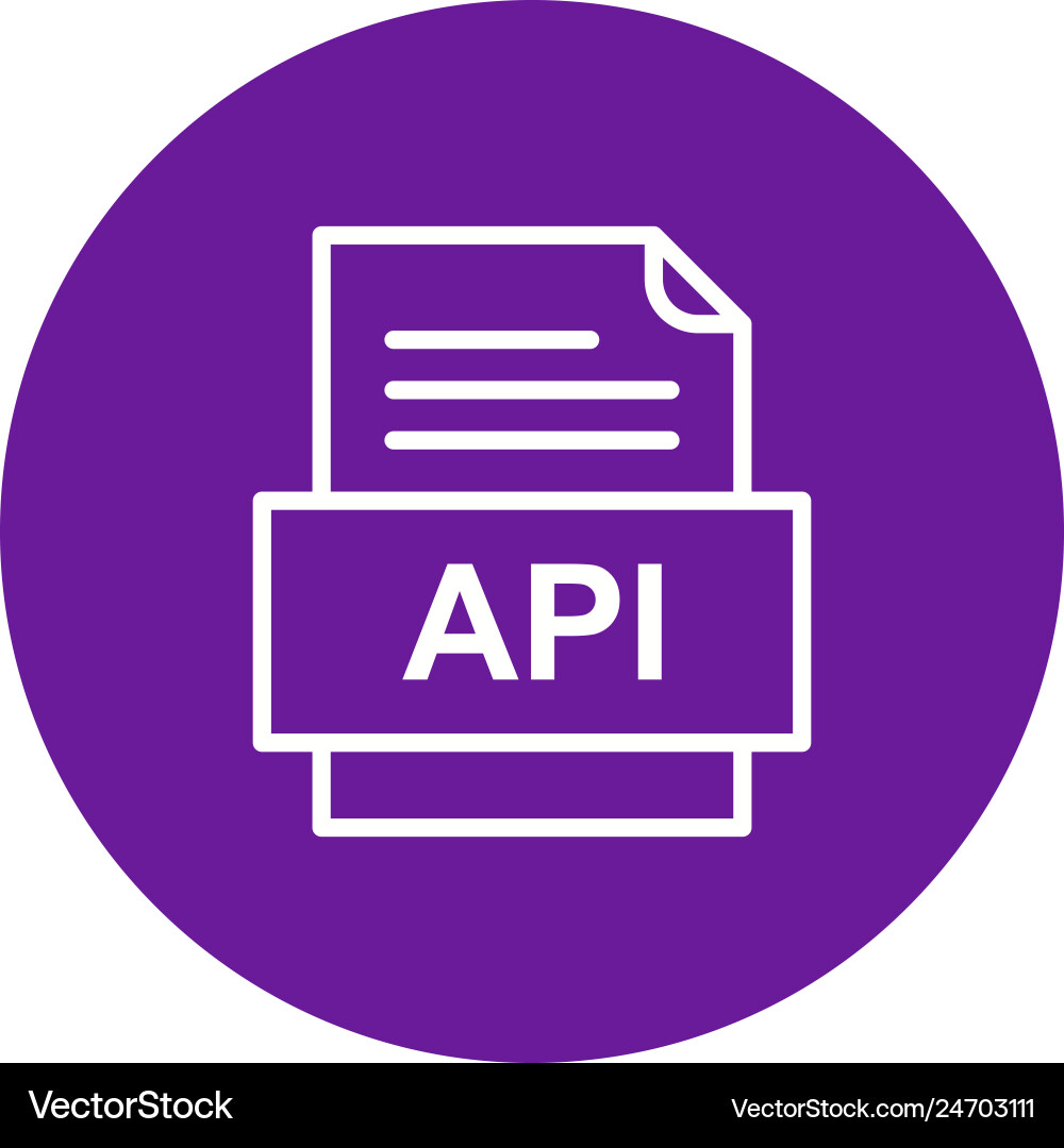 Api file document icon Vector Image