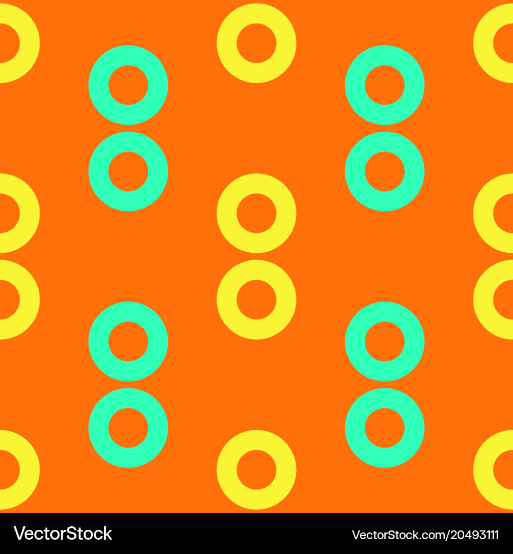 Circular connection seamless pattern vector image
