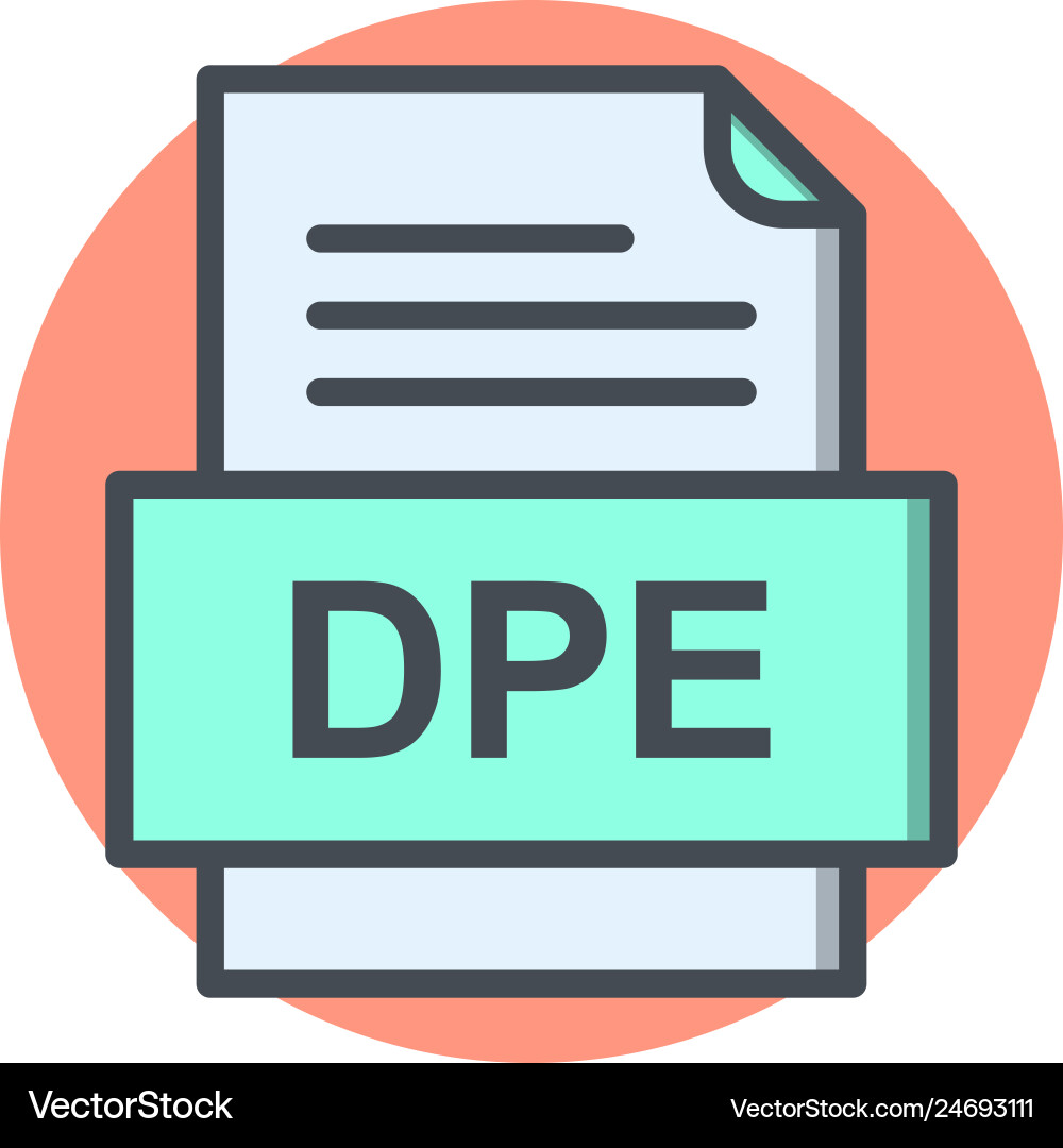 Dpe file document icon Vector Image