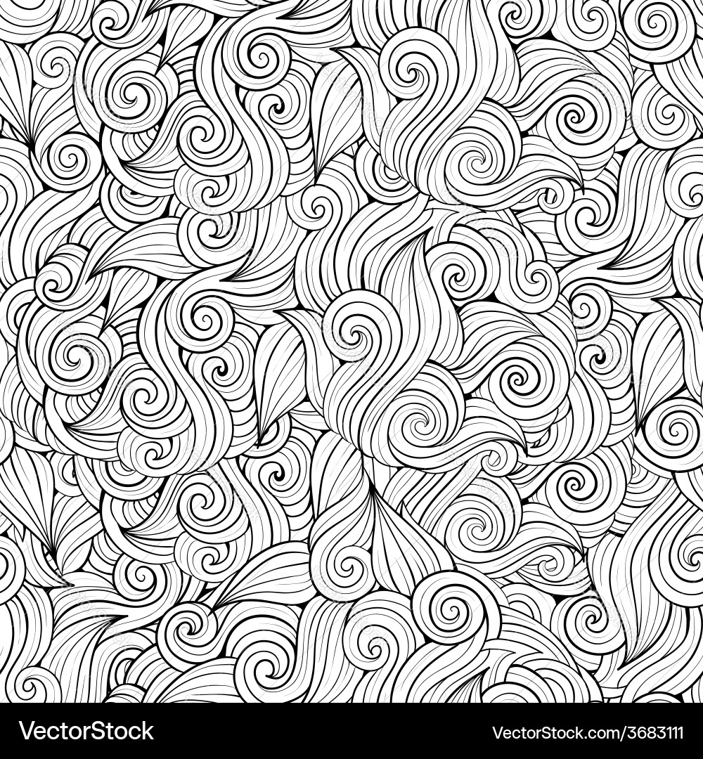 Flowing Abstract Wave Pattern vector image