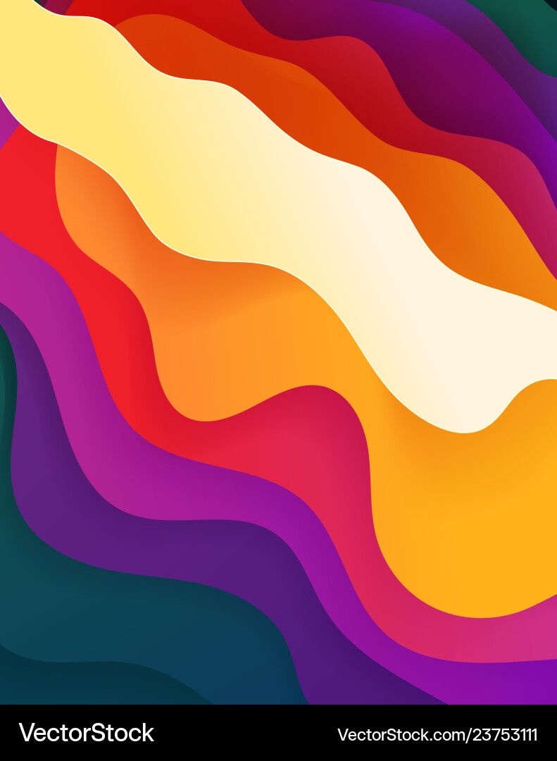 Fluid Color Abstract Background Vector Image