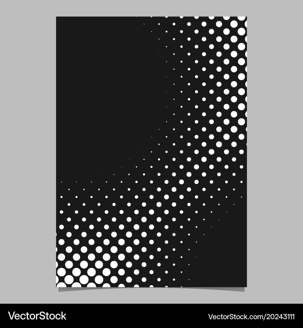 Halftone dot pattern page background design vector image
