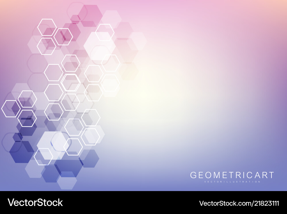 Hexagonal abstract background big data Hexagonal abstract background big data Vector Image
