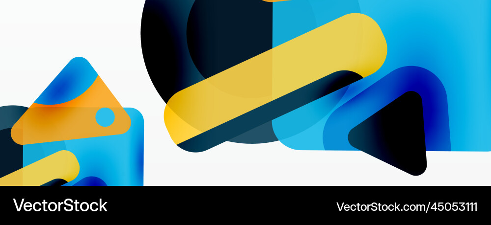 Line triangle square and circle primitive Line triangle square and circle primitive Vector Image