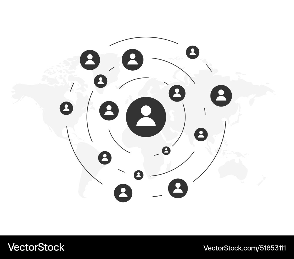 Network Connection Concepts Vector Image