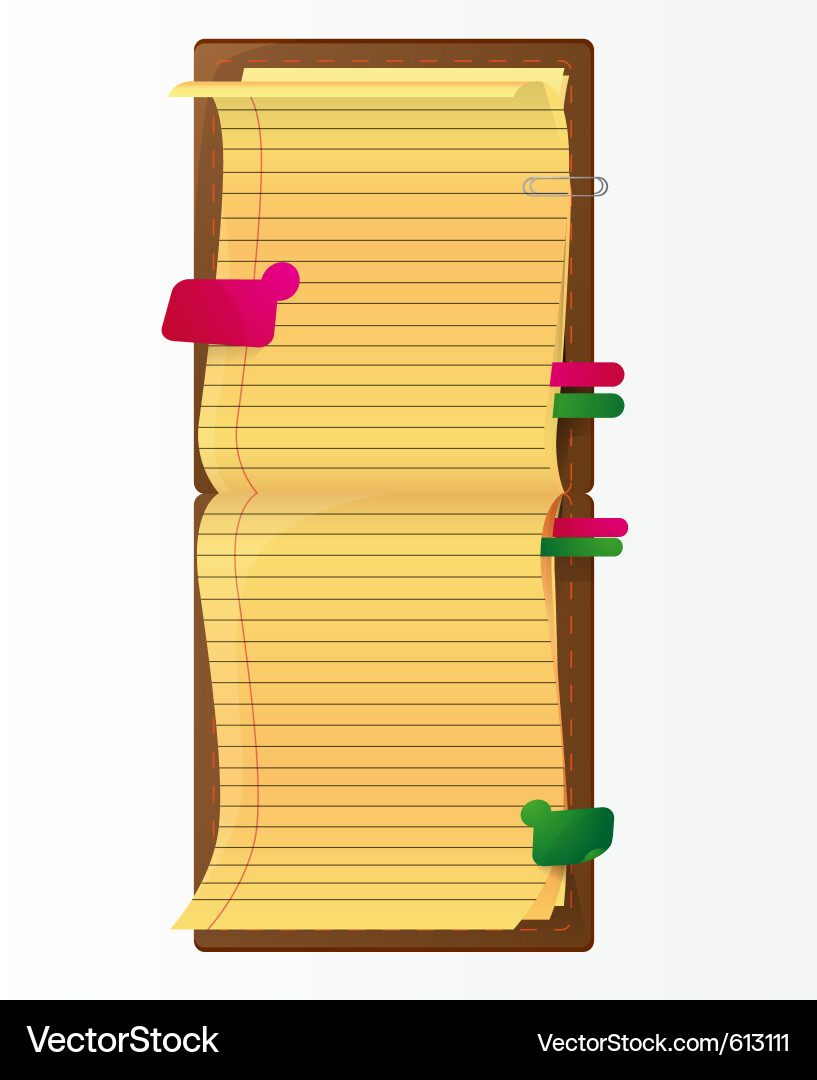 Notebook Vector Image