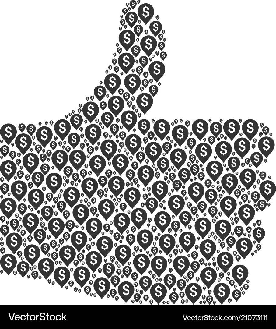 Rating shape of banking map marker icons Vector Image