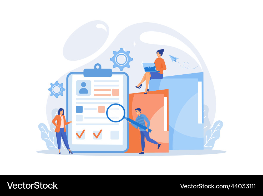 Recruiter und Manager die nach Kandidaten suchen Recruiter und Manager die nach Kandidaten suchen vektorbild