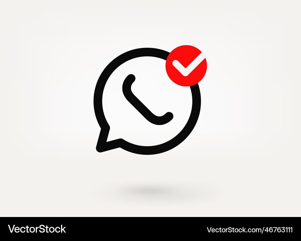 Speech cloud pictogram with approve check mark Speech cloud pictogram with approve check mark vector image