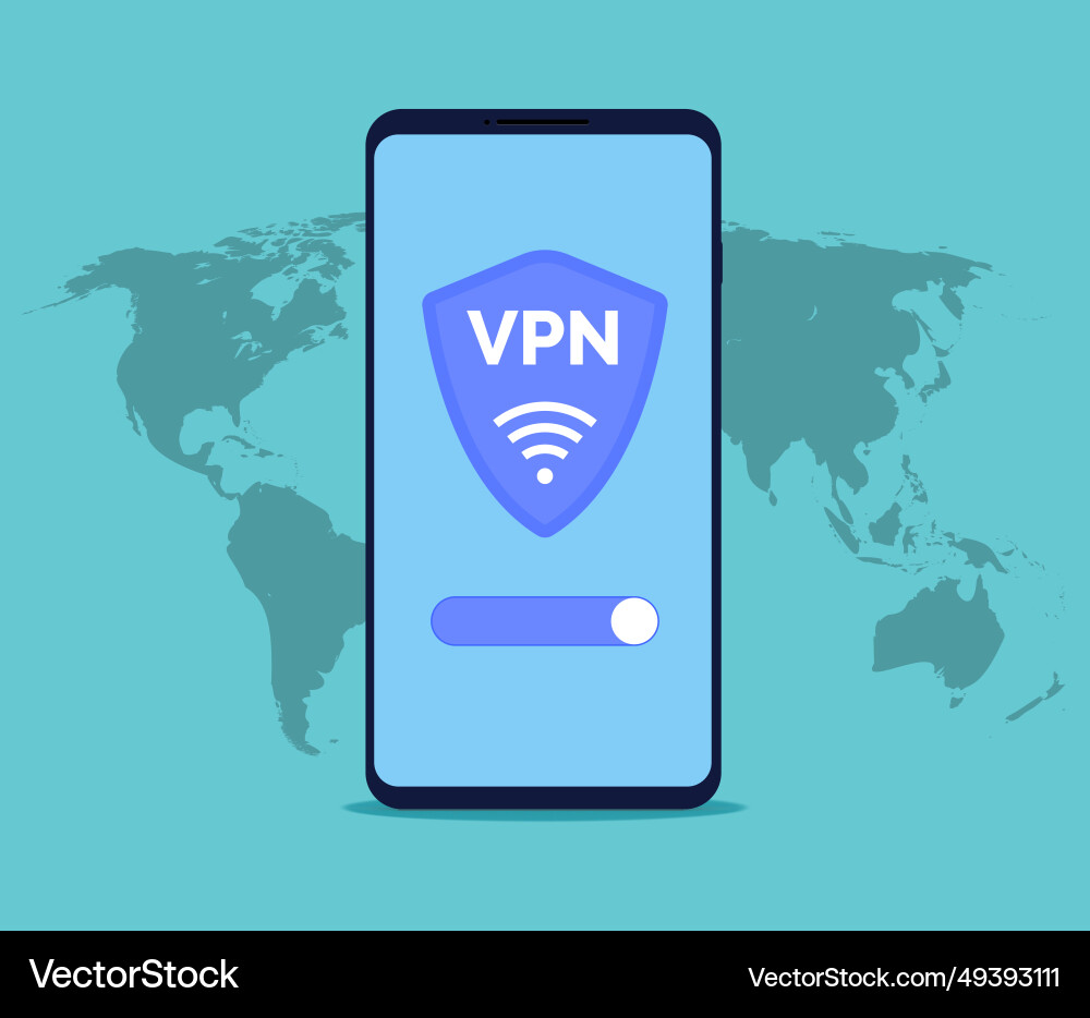 Virtual server vpn network line icon wifi private Virtual server vpn network line icon wifi private vector image