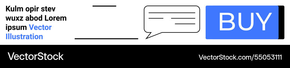 Web-Design-Elemente mit Textblöcken Sprache Vektorbild