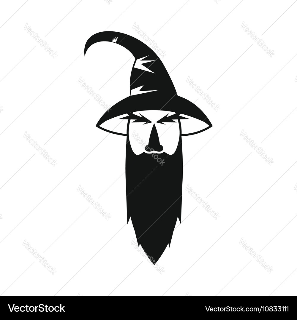 Wizard icon in simple style vector image
