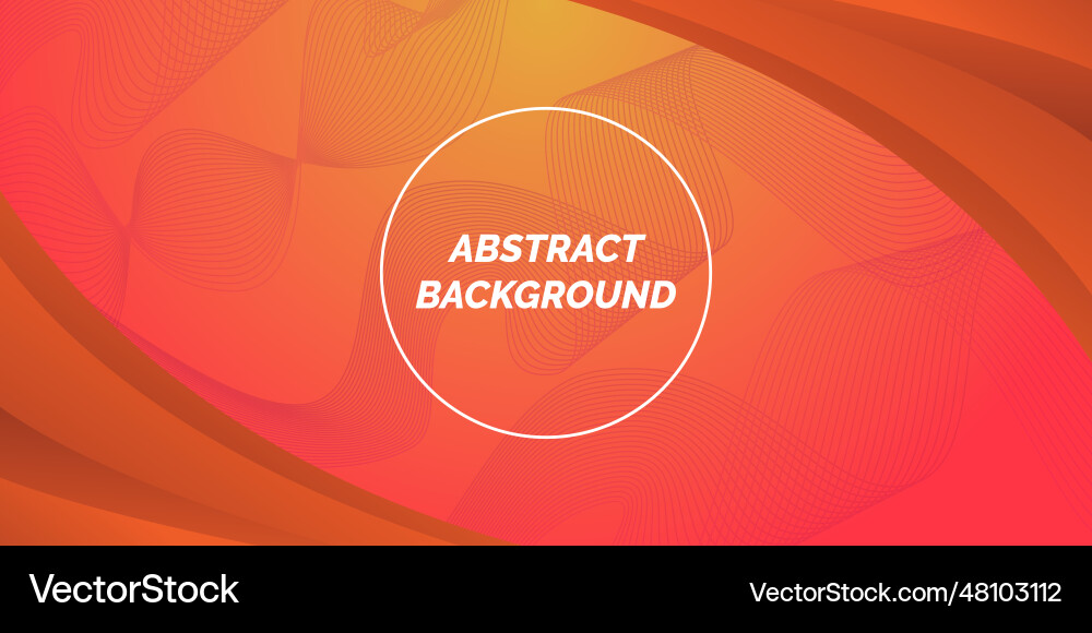 Abstract background with lines orange composition Abstract background with lines orange composition vector image