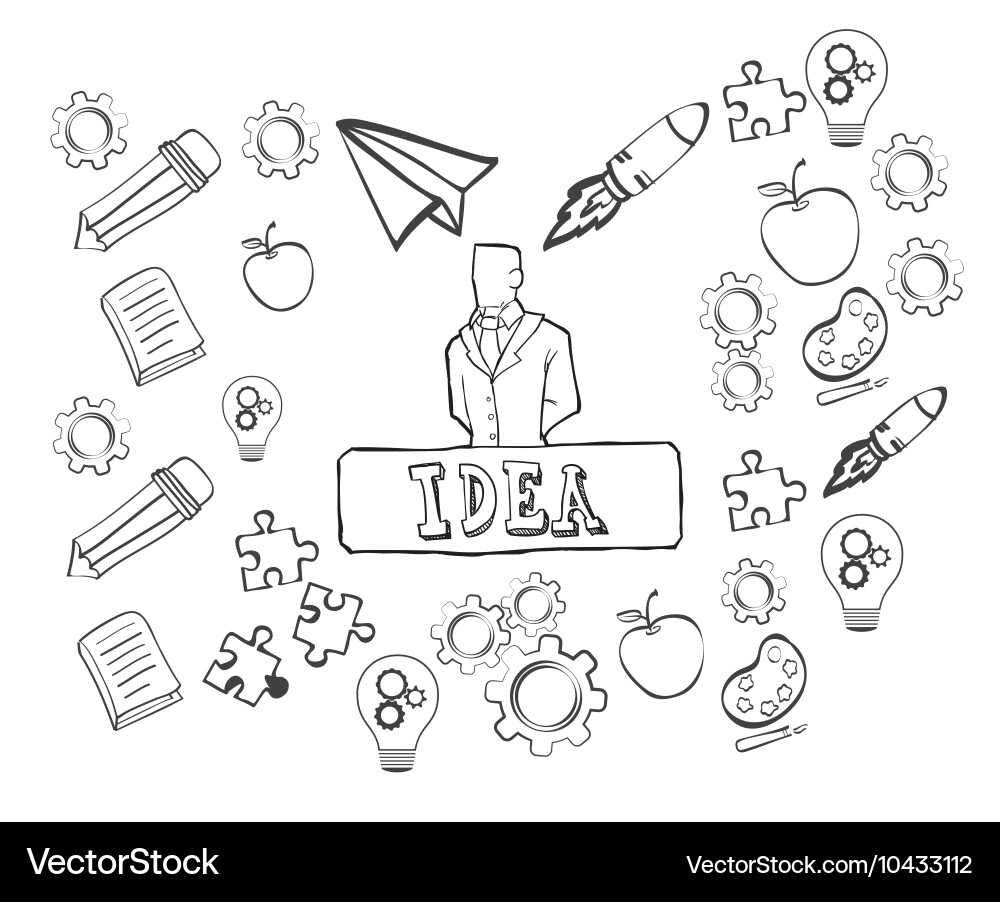 Big idea sketch design Vector Image
