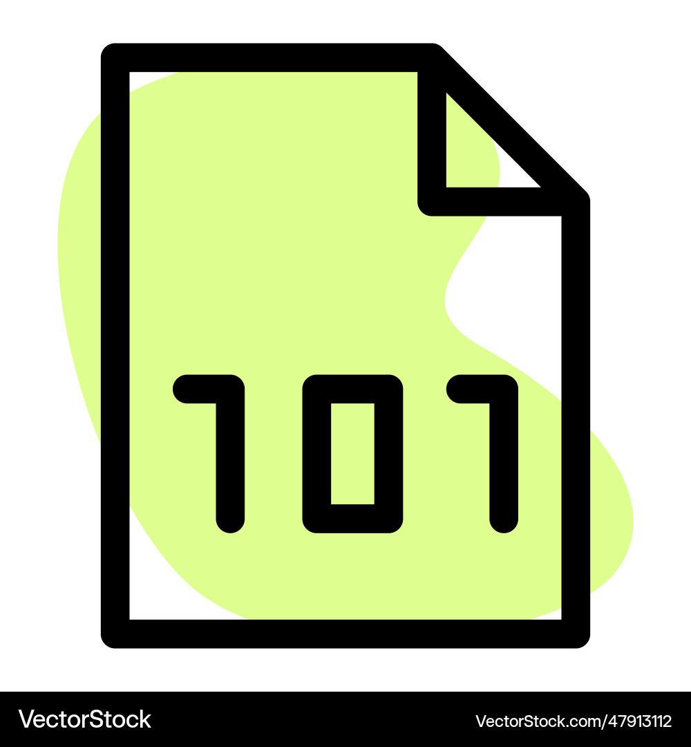 Binary code encryption for data security vector image