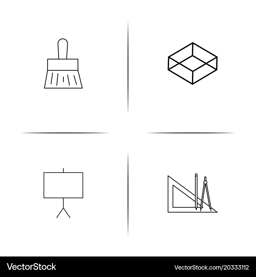 Creative process and design simple linear icon Vector Image