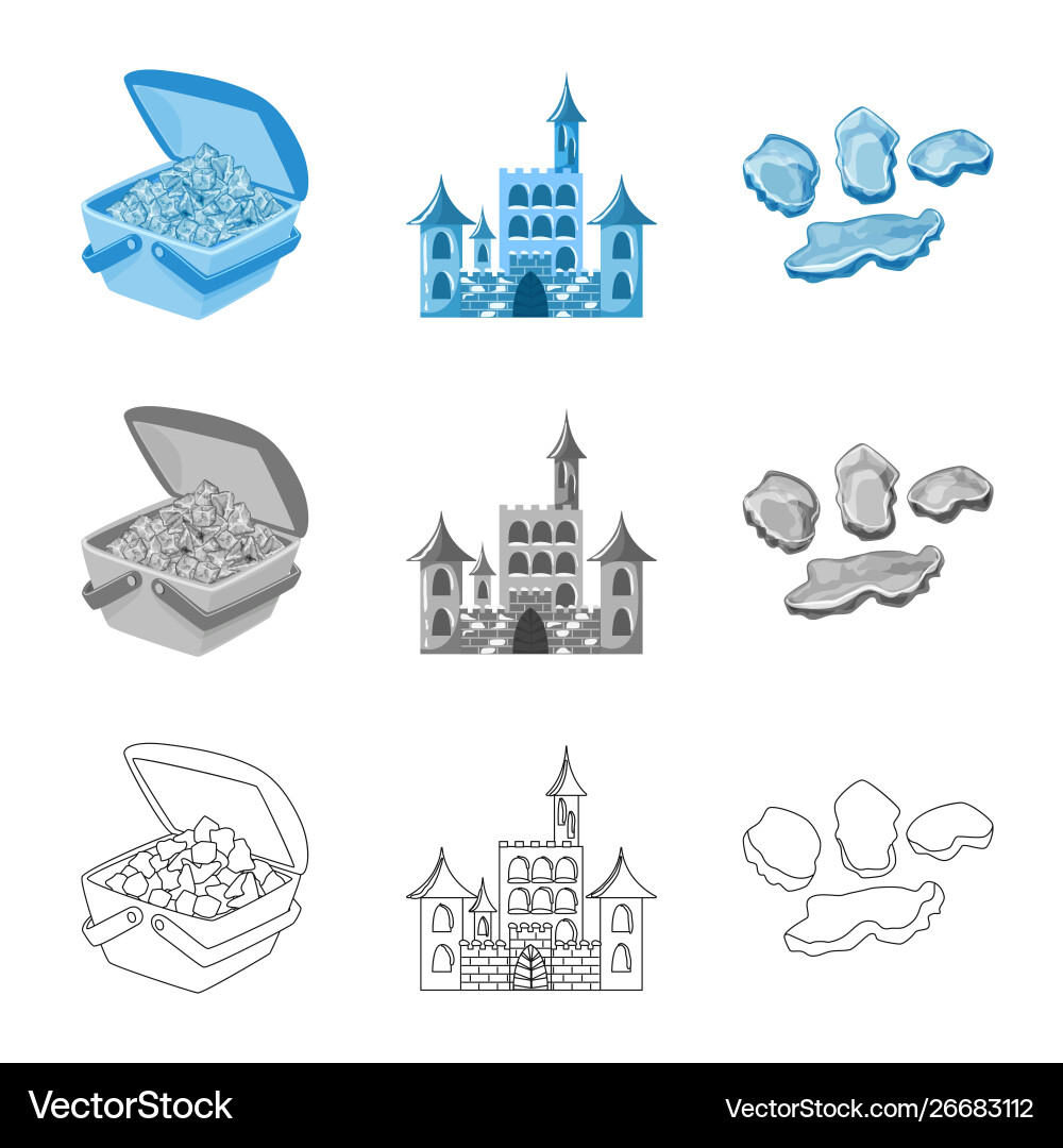 Design texture and frozen symbol Vector Image